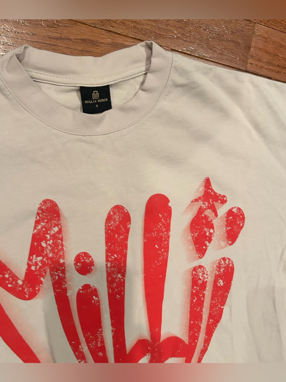 Milli Merch "The World Is Your" heavyweight oversized t-shirt - Picture 3 of 4